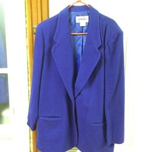 Jonathan Logan vintage blue wool blazer
